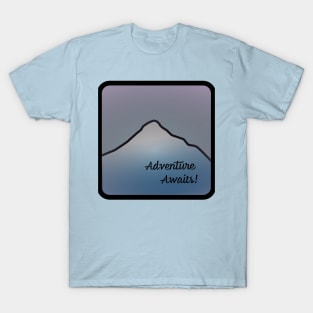 Adventure Awaits Mountain Scene T-Shirt